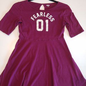 Old Navy | Fearless 1 Sports Jersey Style Casual Dress | L (10-12)